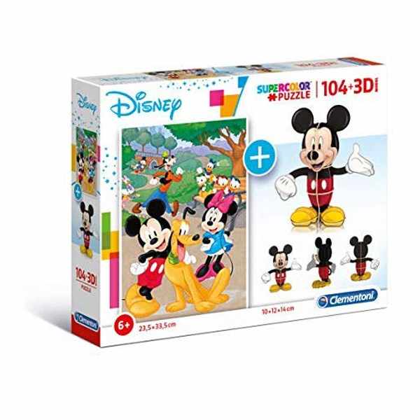 PUZZLE 104+3D MODEL MICKEY